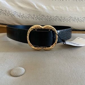 MNG mango black belt size small BNWT